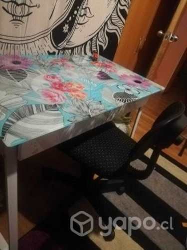 Escritorio de vidrio