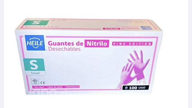 Guantes Nitrilo Rosado