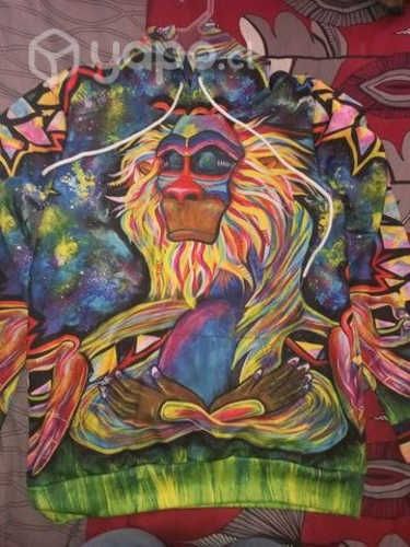 Polerón psicodélico Rafiki meditando