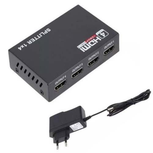 Splitter hdmi 4 salidas, v1.4, soporta 3d. amplifi