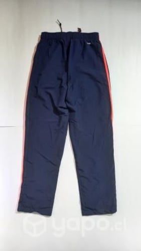 PANTALON DE BUZO ADIDAS color AZUL rayas rojas