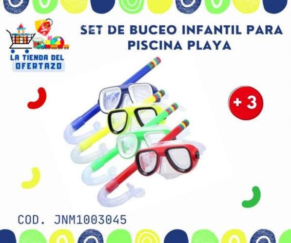 Set de buceo infantil para piscina playa