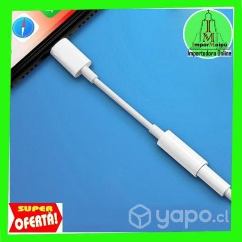 Adaptador Audífonos para Iphone CON Bluetooth Orig