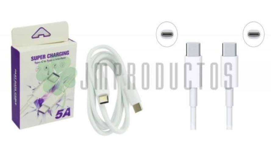 Cable Type-c A Type C De Macho A Macho Reforzado D