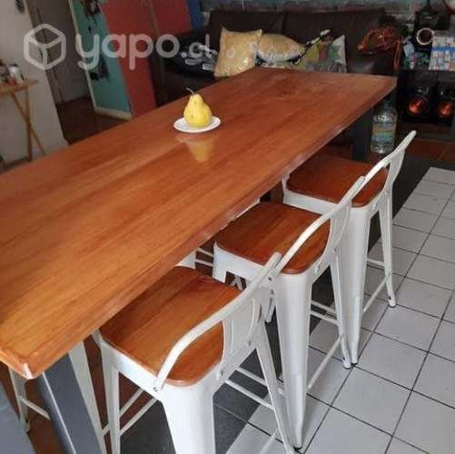 Bar industrial rústico o isla