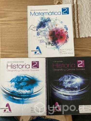 Libros de Estudio 2doM. Santillana, Aprender & Apr