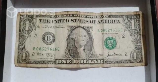 Billete de un dólar antiguo coleccionable
