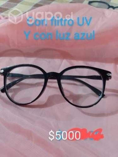 Lentes con protección UV y luz azul