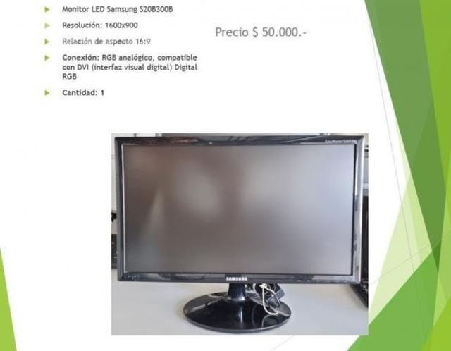 Monitor led samsung s20b300b