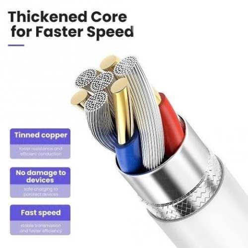 Cable Carga Rápida Celular 2.1 A Tipo C a Ligthing