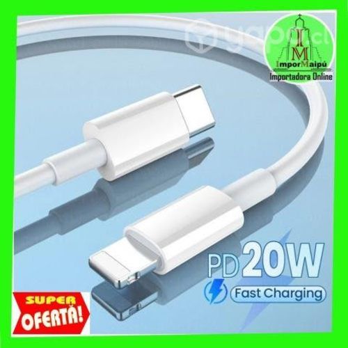 Cable Carga Rápida Celular 2.1 A Tipo C a Ligthing