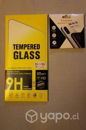 Mica vidrio temp. + Mica camara Redmi note 9 pro
