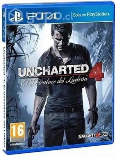 Juego Uncharted 4 PS4, Disco fisico, nuevo