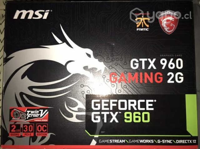 Msi gtx 960 gaming 2g
