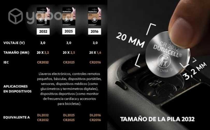 Pila Duracell Nº 2032