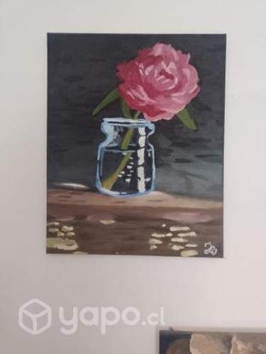 Pintura de Flor abstracta (40x50 cm)