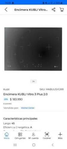 Encimera vitro 3 quemadores sellada