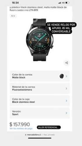 Reloj huawei watch gt 2