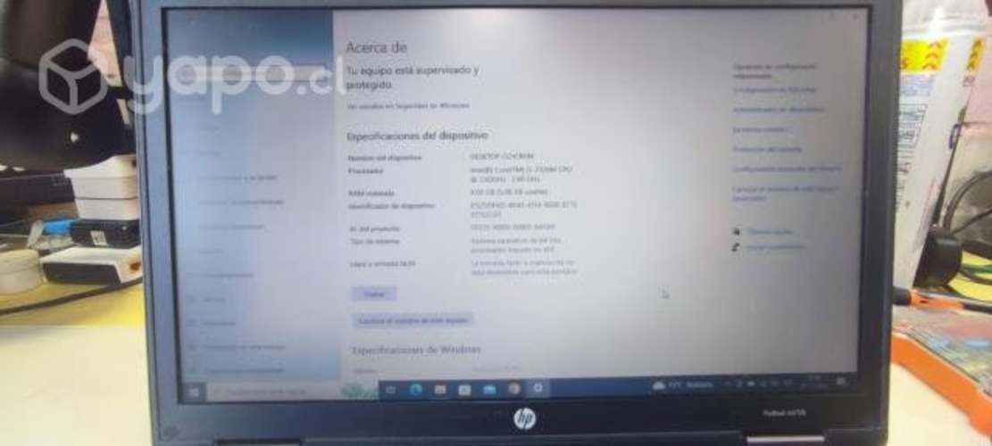 Notebook hp probook 6470b