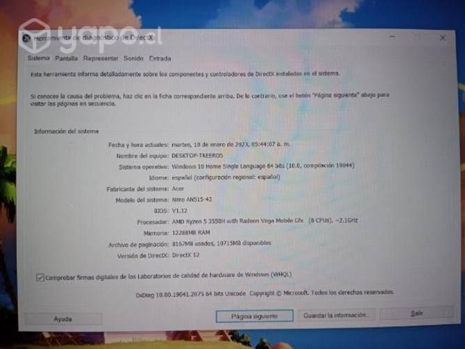 Notebook Acer Nitro 5