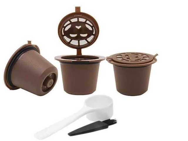 3 Capsulas Reutilizables Nespresso + Cuchara