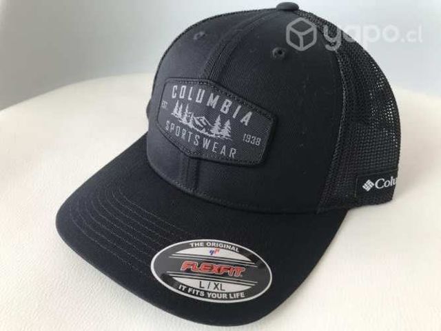 Jockey Gorro Columbia Flex Fit, Black, talla L-XL