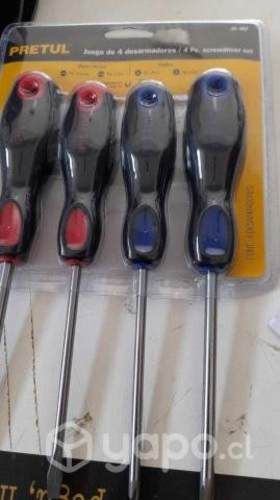 Juego de destornilladores 4 pzas - pretul