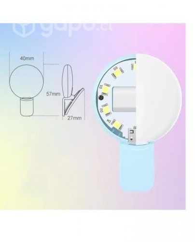 Aro De Luz led blanca Selfie Para Smartphone