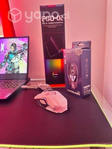 Pack Mouse gamer RGB y Mousepad XL RGB