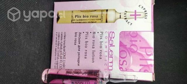 Ampolla Salerm plis bio rosa pack 4 ampollas