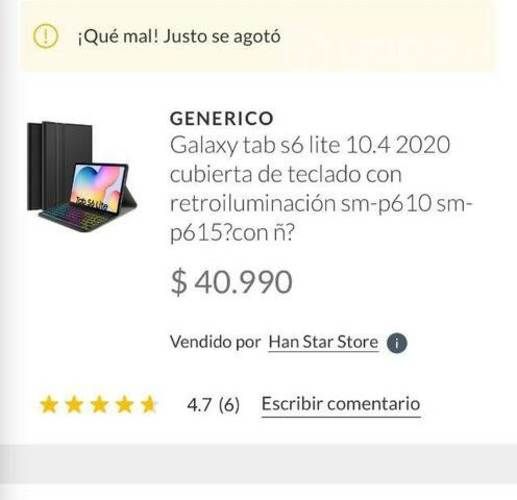 Smart Keyboard Case para Galaxy Tab S6 Lite