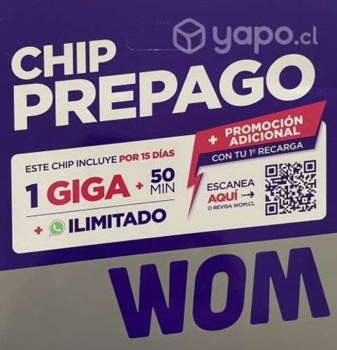 Chip prepago wom al mayor