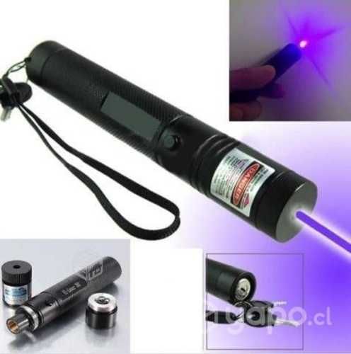 Puntero Laser Azul Violeta Fluor UV Morado