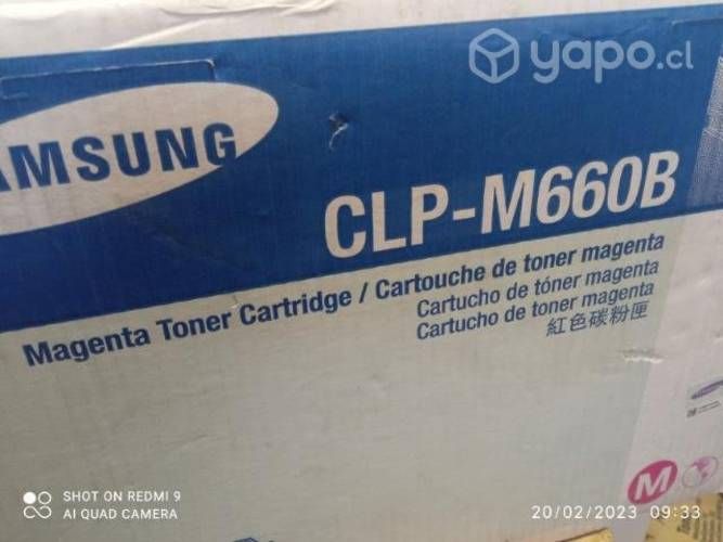Toner Samsung CLP m660b magenta original de alta