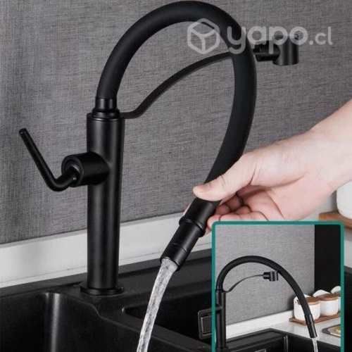 Llave Cisne Negra Con Gel para Lavaplatos