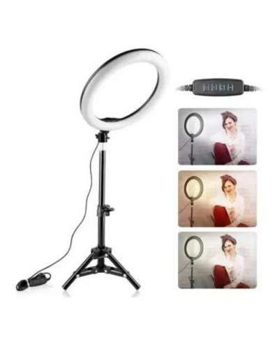 Aro de luz led De 20 cm Con Soporte para teléfono