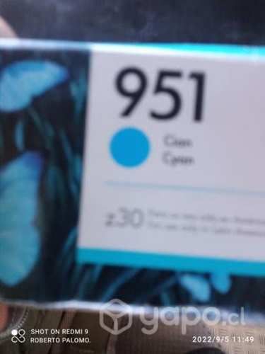 Tinta HP 951 cyan original