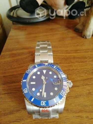 Reloj tipo Rlx acero 904K cristal safiro Mecánico