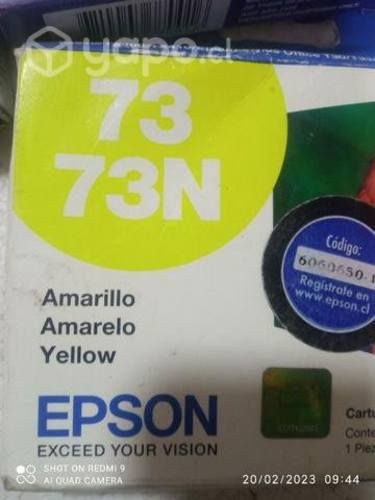 Tintas Epson 73n azul colores originales