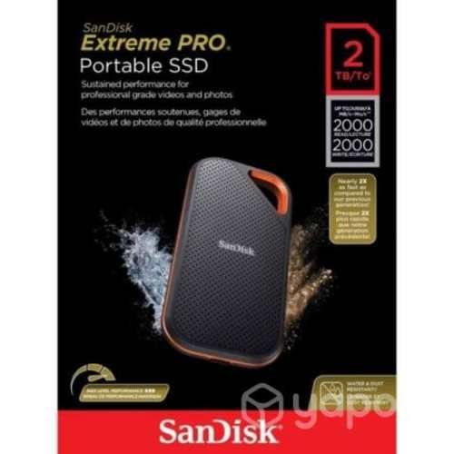 Ssd Externo Sandisk Extreme Pro 2tb, 2000mb/s