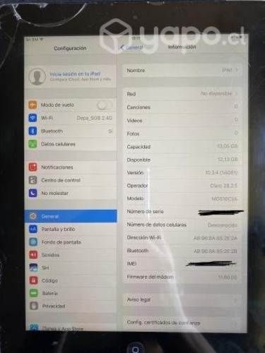 Ipad 4 16 gb wifi+cellular