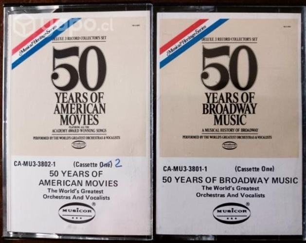 Set de 2 Cassettes Importadas de USA