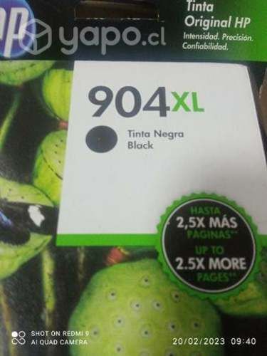 Tinta hp 904xl black original de alta