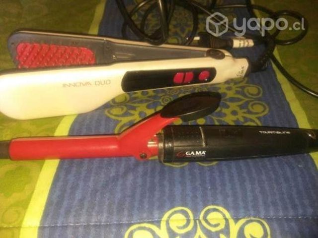 Alisadora con cepillo y honduladora