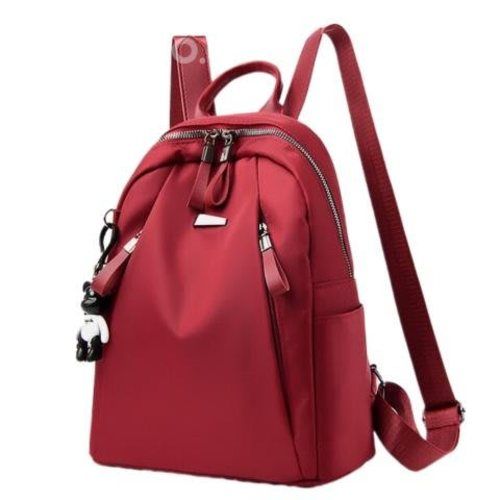 Mochila Cartera Impermeable Antirrobo Rojo 31x23x1