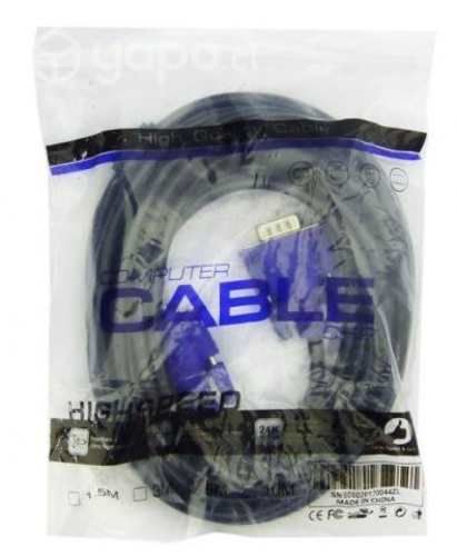 Cable VGA-VGA Azul 5 Mts Con Filtro