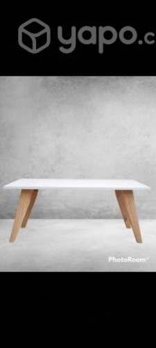Mesa de centro estilo nórdica nueva patas madera
