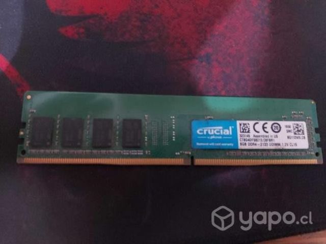 16 gb ram (2x8) ddr4 dimm 2133 hz