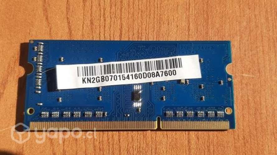 Memoria ram 2gb ddr3 notebook marca kingston