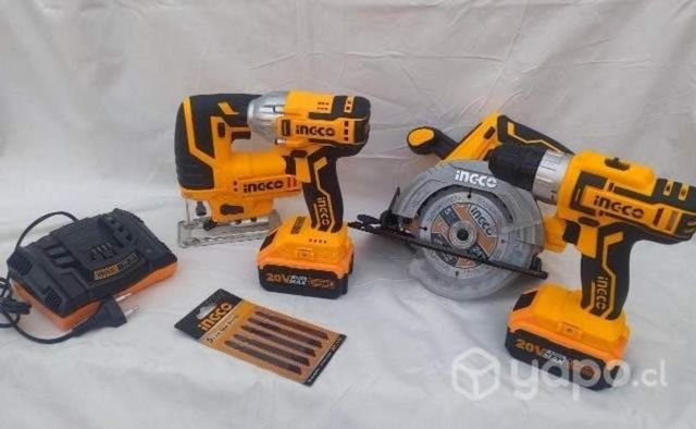 Kit de herramientas 4Pcs INGCO 20v
